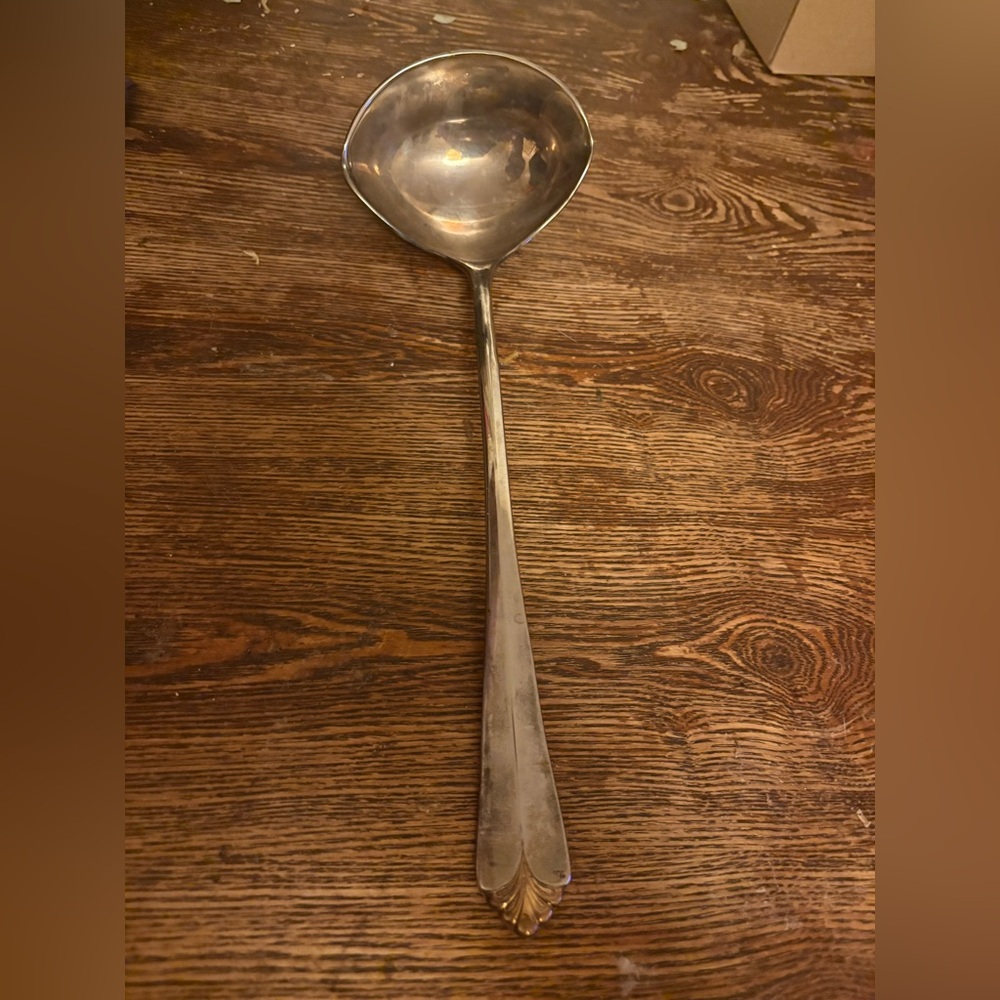 VINTAGE ROYAL LIMITED Serving Ladle Spoon Silver Plated 13”